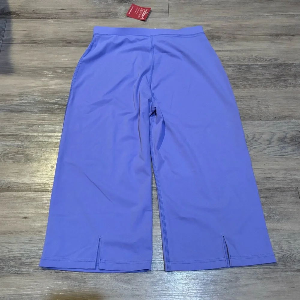 NWT Lands End 2 piece rash guard top and cropped pants set girls Sz 16